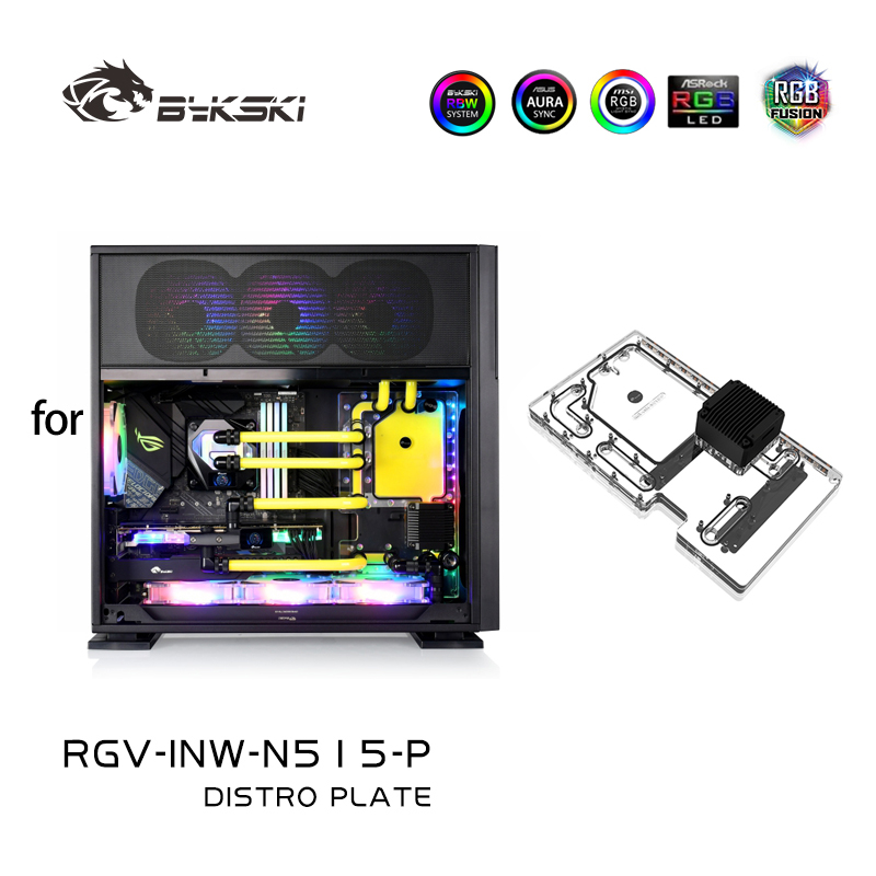 Distro Plate Ddc Pump Combo - Placa de distribución acrílica Bykski, uso