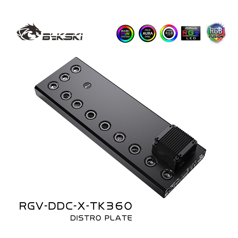 Distro Plate Ddc Pump Combo - Bykski-placa acrílica astro para sistema de