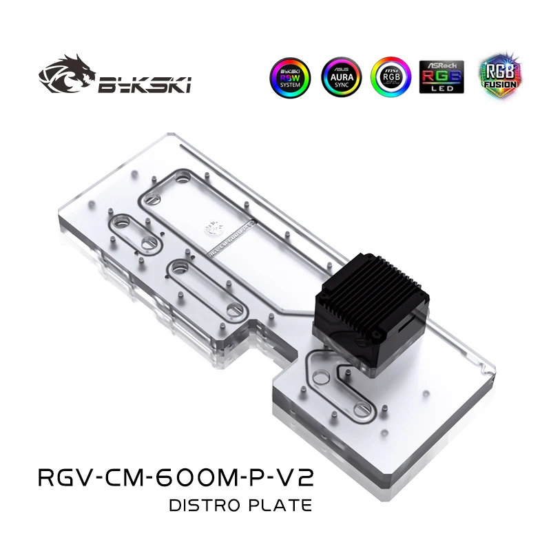 Distro Plate Ddc Pump Combo - BYKSKI Tanque Acrílico Uso para Caja