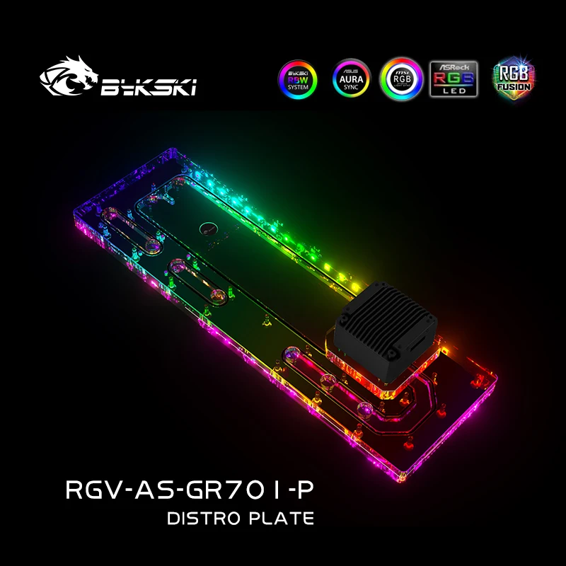 Distro Plate Ddc Pump Combo - BYKSKI Placa de distribución depósito acrílico