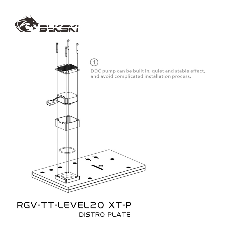 Bykski RGV-TT-LEVEL20XT-P Plac - Distro Plate Ddc Pump Combo reseña y precio