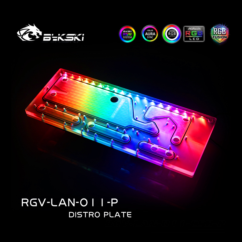 BYKSKI-placa acrílica de RGV-L - Distro Plate Ddc Pump Combo reseña y precio