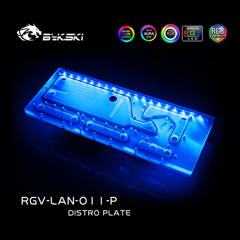 BYKSKI-placa acrílica de RGV-L - Distro Plate Ddc Pump Combo reseña y precio