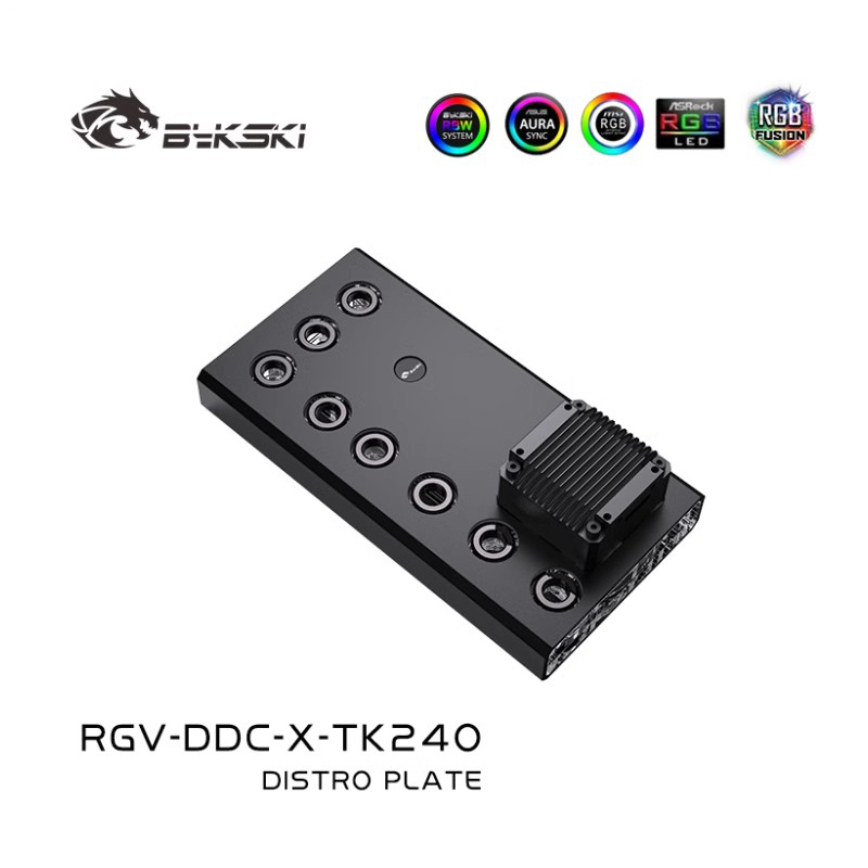 Bykski-placa acrílica astro pa - Distro Plate Ddc Pump Combo reseña y precio