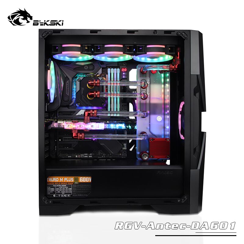 BYKSKI-placa acrílica para vía - Distro Plate Ddc Pump Combo reseña y precio
