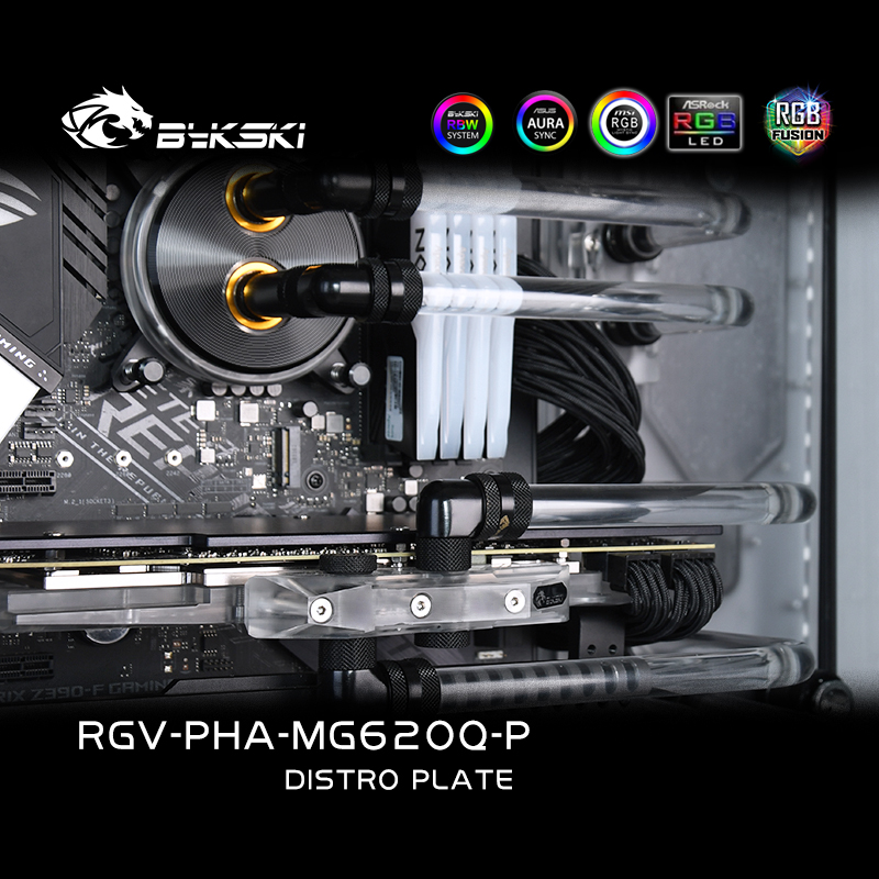 Tanque acrílico BYKSKI para ca - Distro Plate Ddc Pump Combo reseña y precio