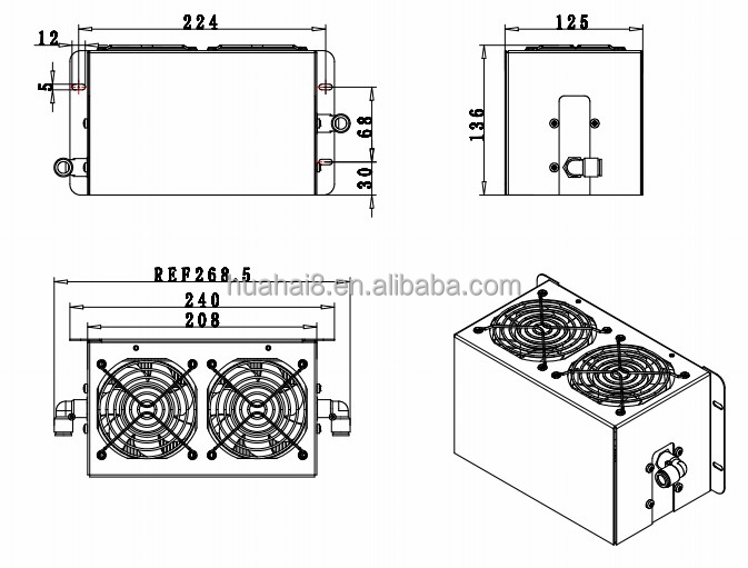 Módulo de aire frío y cálido t - Chiller Water Cooling System Pc reseña y precio
