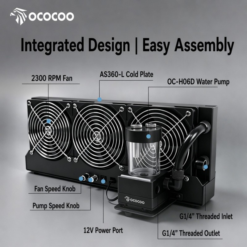OCOCOO Kit de Refrigeración po - External Radiator Water Cooling Kit reseña y precio